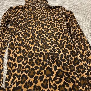 Jcrew leopard turtleneck